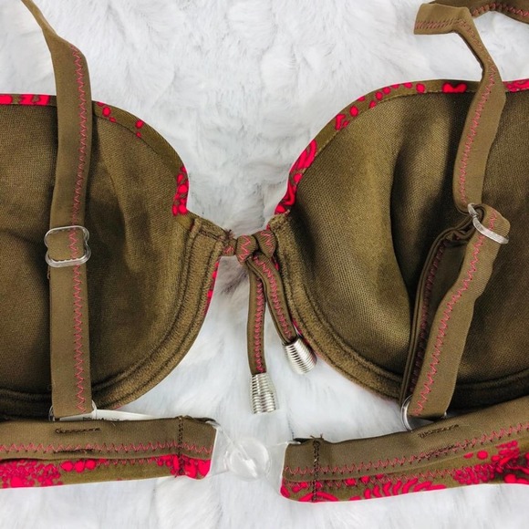 Floral Brown and Pink Bikini Set - Picture 10 of 10